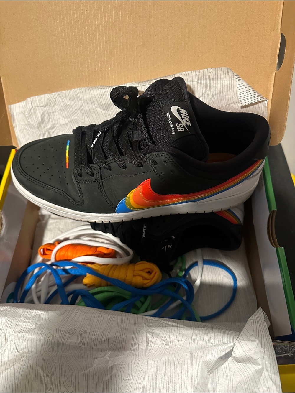 Nike SB Dunk Low Pro Sz 10 Polaroid
